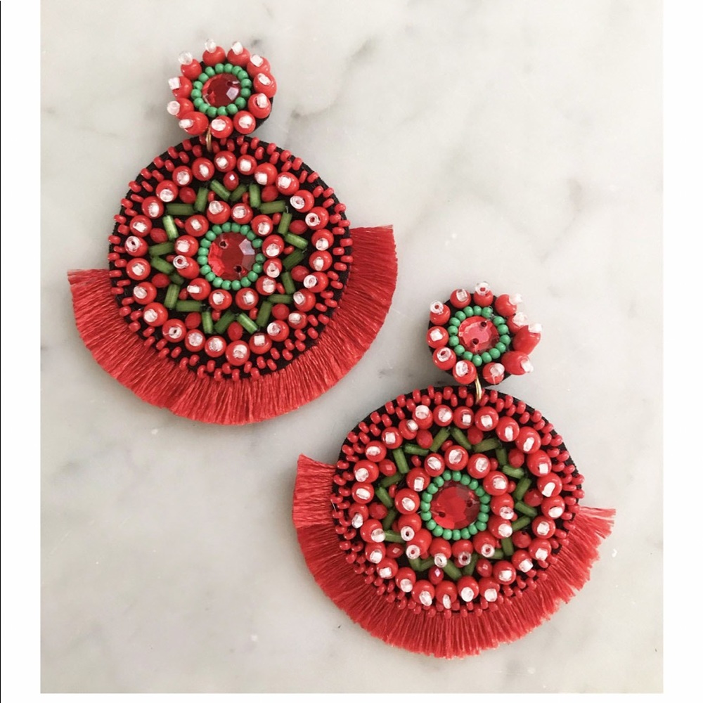 Viva La Vida Earrings- Red